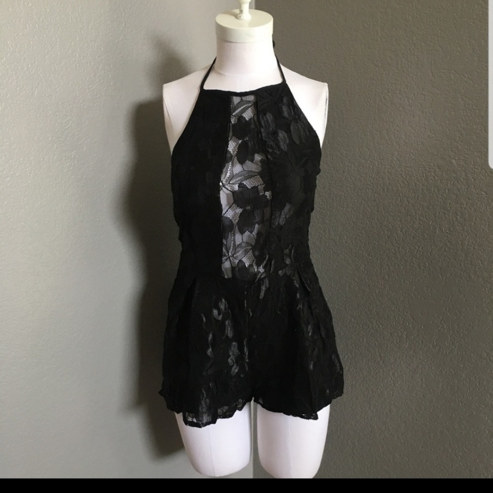 Black lucca romper